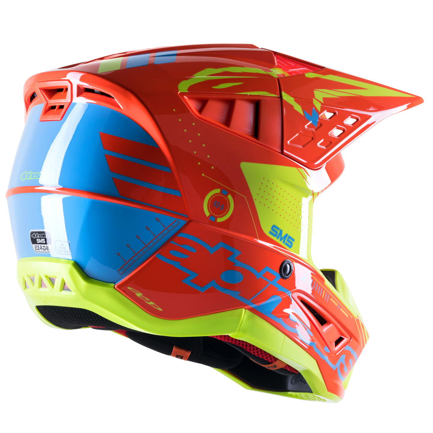 Мотокрос каска ALPINESTARS SM5 ACT 2 OR/C/Y