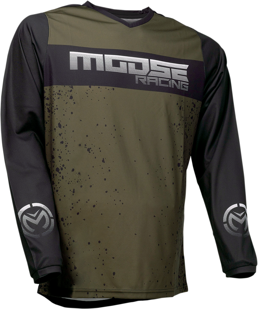 Мотокрос блуза MOOSE RACING QUALIFIER OLIVE/BLACK