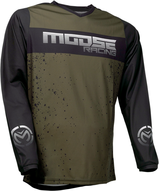 Мотокрос блуза MOOSE RACING QUALIFIER OLIVE/BLACK