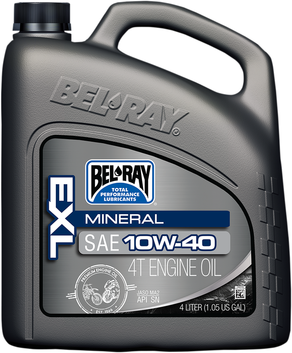 Масло BEL-RAY EXL MINERAL 4T 10W-40 4L