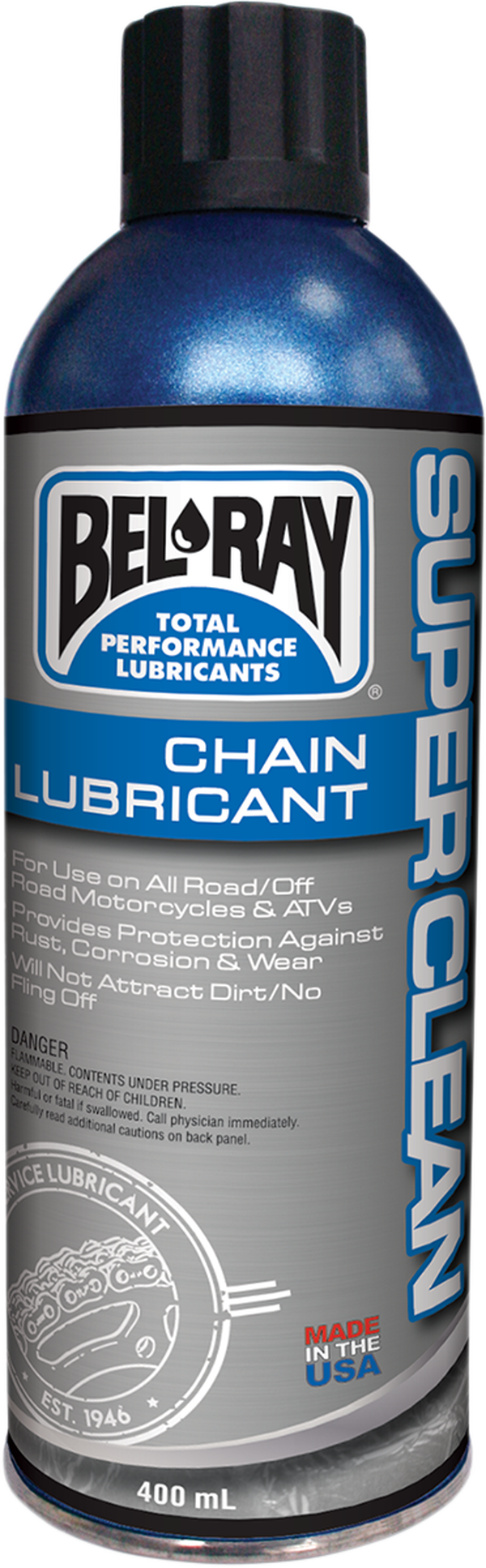 Спрей BEL-RAY Super Clean Chain Lube 400ml