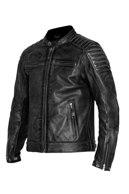 Кожено яке JOHN DOE STORM PERFORATED BLACK