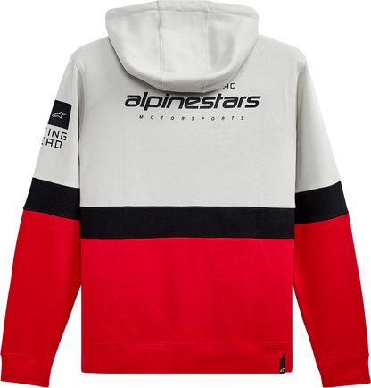 Мото суичър ALPINESTARS Position Zip Hoodie WHITE/RED/BLACK