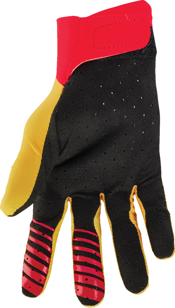 Мотокрос ръкавици THOR AGILE ANALOG YELLOW/RED