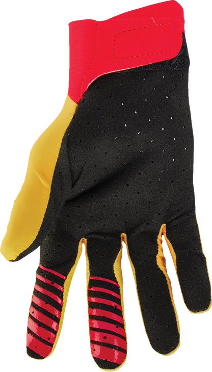 Мотокрос ръкавици THOR AGILE ANALOG YELLOW/RED