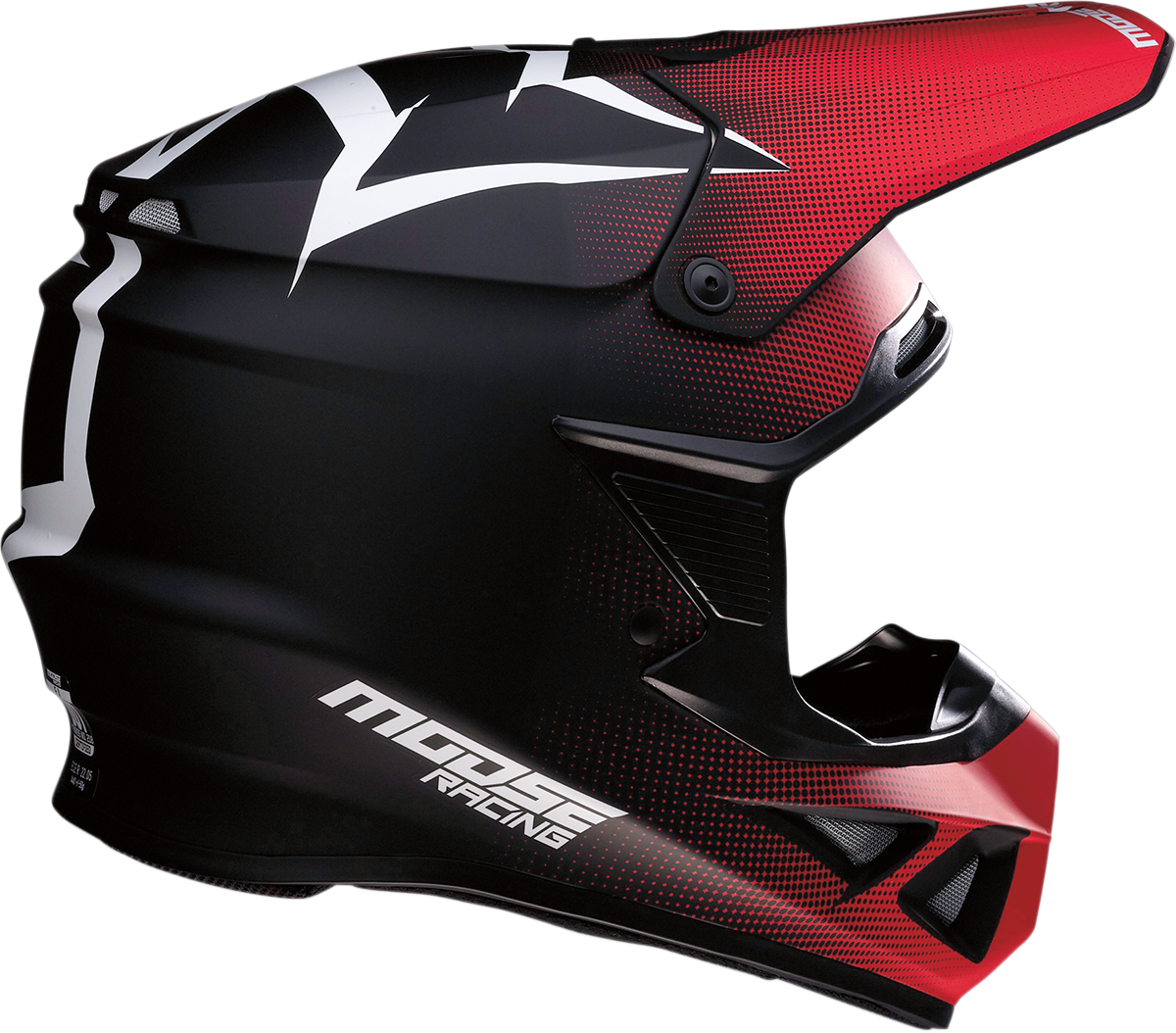 Мотокрос каска MOOSE RACING FI AGROID RED
