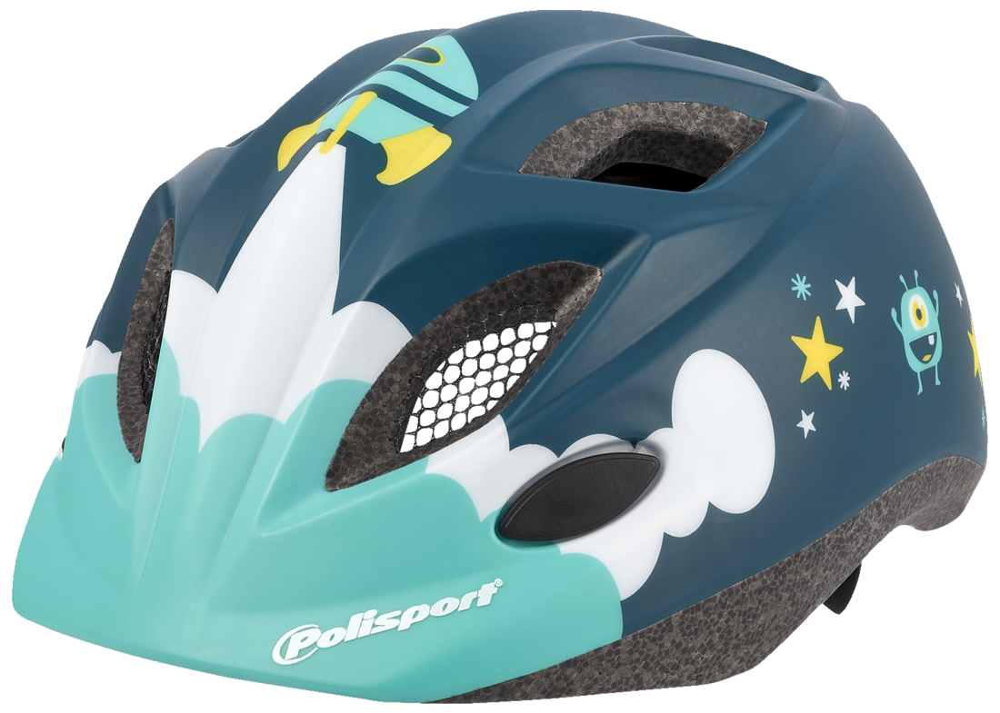 Детска вело каска POLISPORT SPACESHIP BLUE