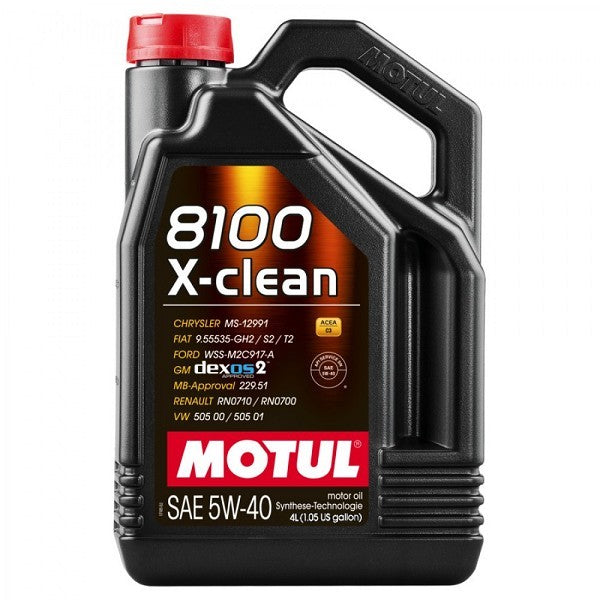 MOTUL 8100 X-CLEAN 5W40-4L