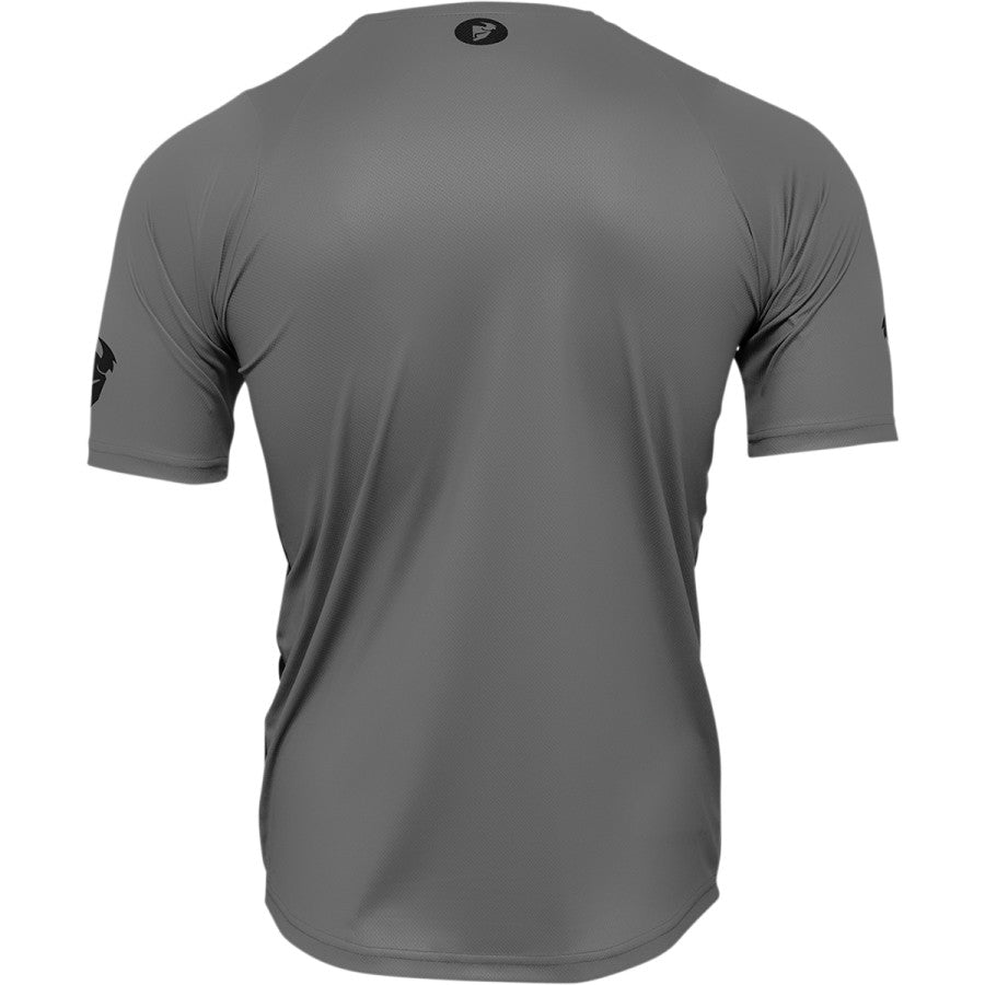 Вело джърси THOR ASSIST REACT SHORT SLEEVE GRAY/PURPLE