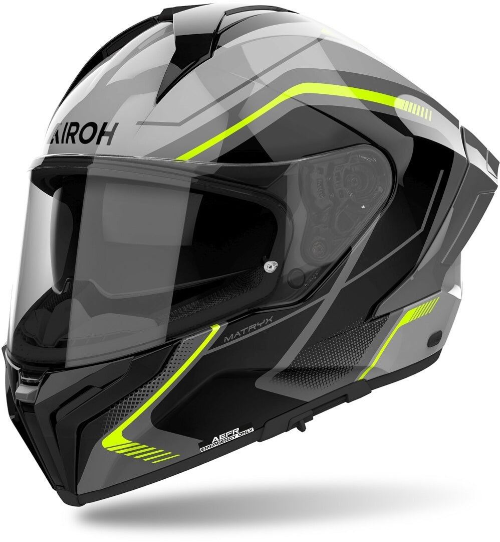 Шосейна каска AIROH MATRYX WIDE YELLOW