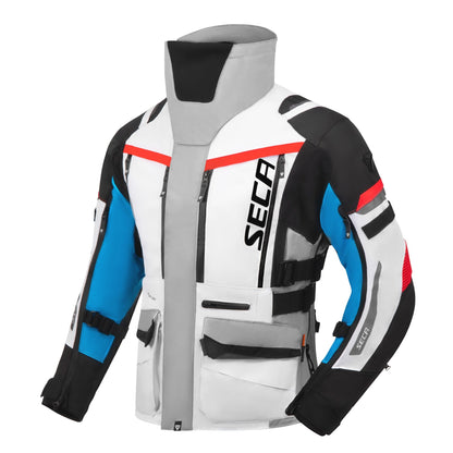 Текстилно мото яке SECA ARRAKIS III GREY/BLUE/RED