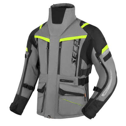 Текстилно мото яке SECA ARRAKIS III TITANIUM/NEON YELLOW