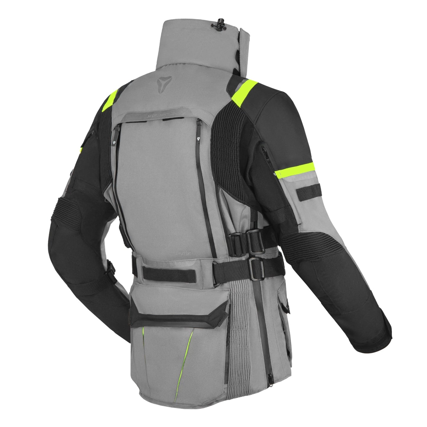 Текстилно мото яке SECA ARRAKIS III TITANIUM/NEON YELLOW