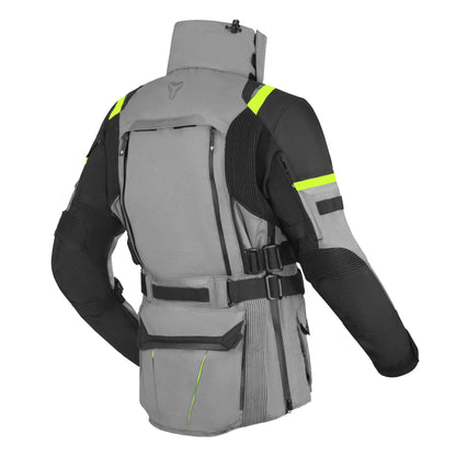 Текстилно мото яке SECA ARRAKIS III TITANIUM/NEON YELLOW