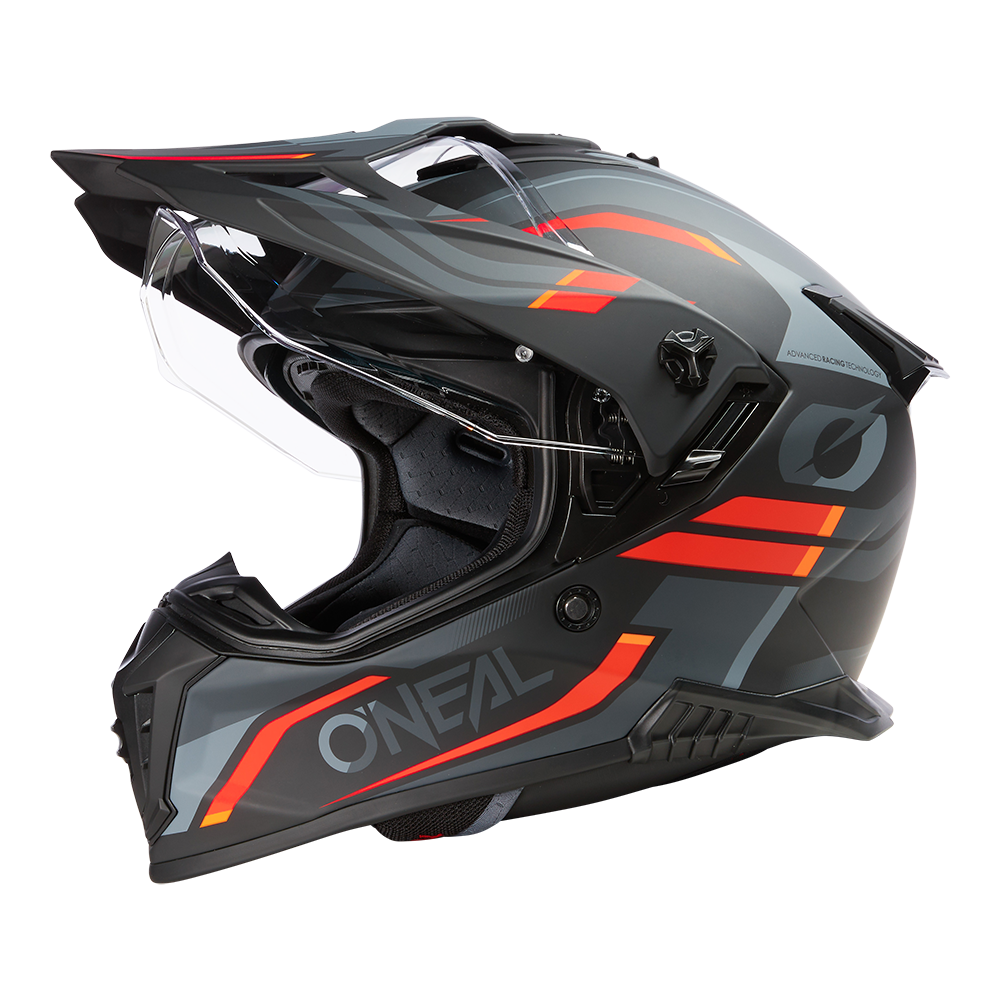 Каска O'NEAL A-SRS SPIKE BLACK/GRAY/RED