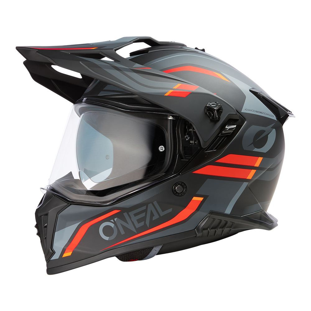 Каска O'NEAL A-SRS SPIKE BLACK/GRAY/RED