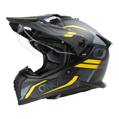 Каска O'NEAL A-SRS SPIKE BLACK/GRAY/YELLOW