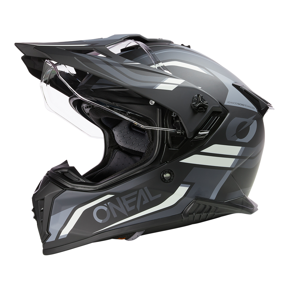 Каска O'NEAL A-SRS SPIKE BLACK/GRAY/WHITE