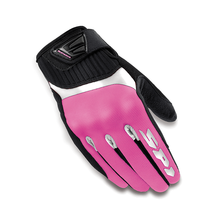 Дамски текстилни мото ръкавици SPIDI G-FLASH WHITE/PINK