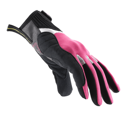 Дамски текстилни мото ръкавици SPIDI G-FLASH WHITE/PINK