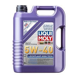 Масло 100% синтетично LEICHTLAUF HIGH TECH 5W40 - 5L автомобилно масло LIQUI MOLY