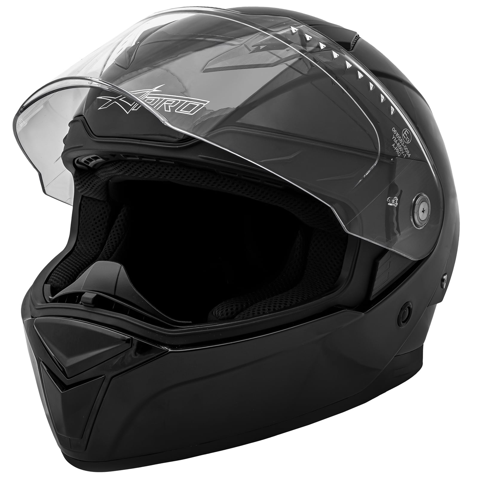 Шлем за мотор A-PRO BADGE BLACK