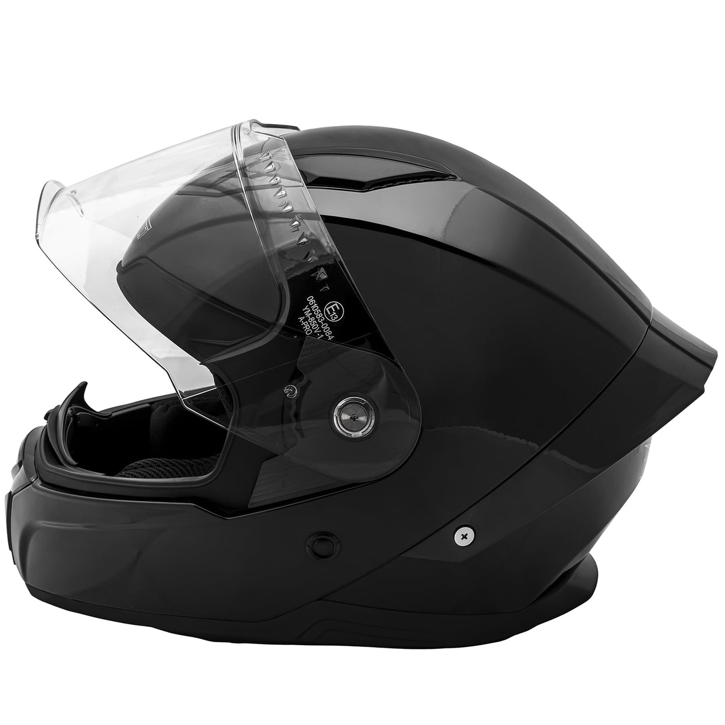 Шлем за мотор A-PRO BADGE BLACK