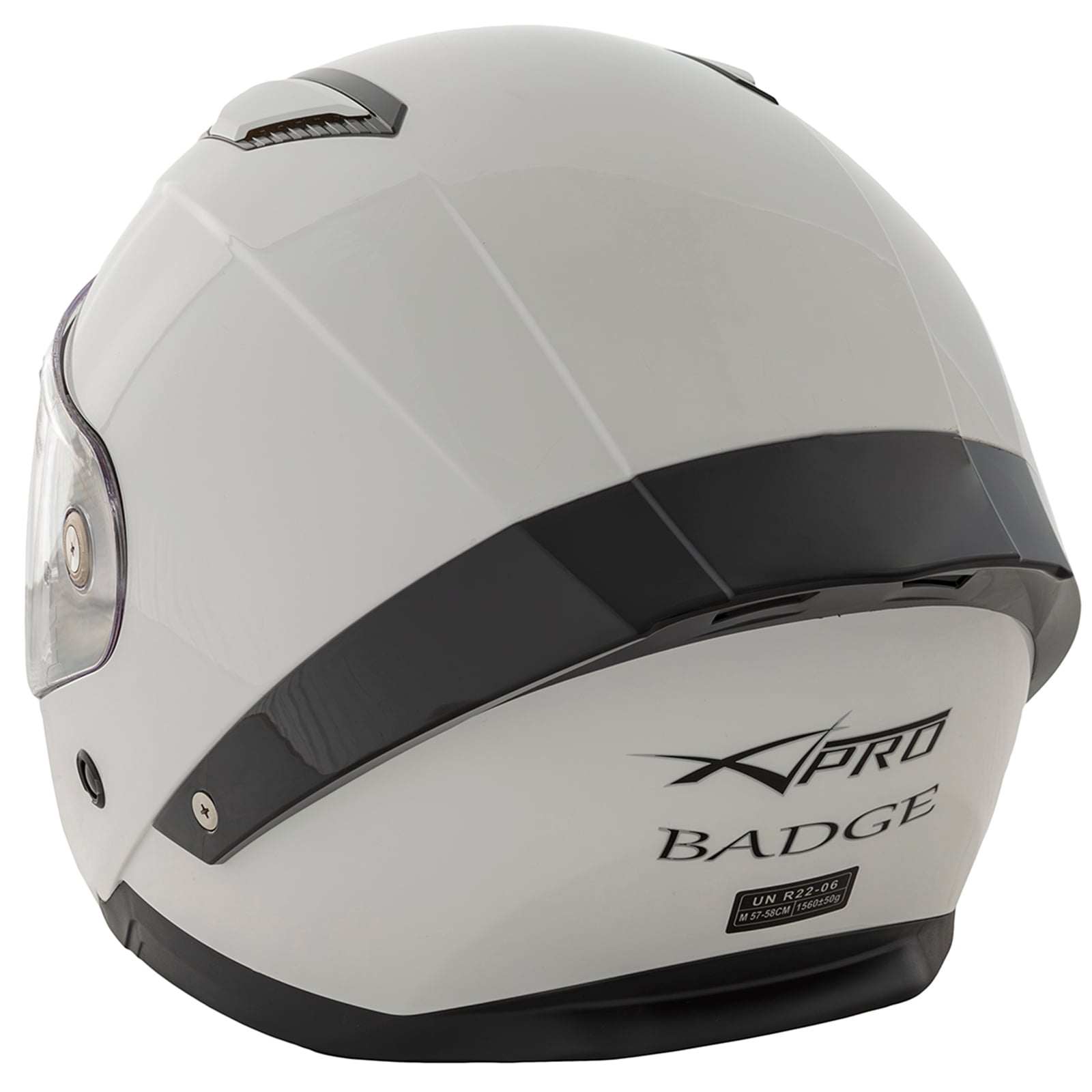 Шлем за мотор A-PRO BADGE WHITE