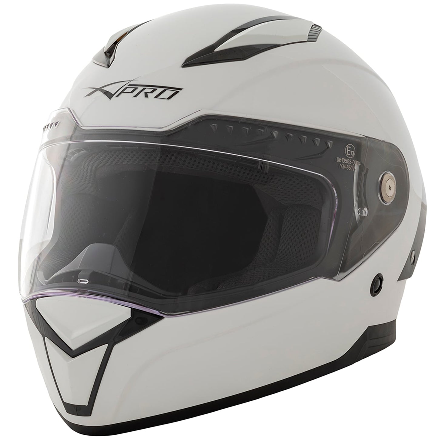 Шлем за мотор A-PRO BADGE WHITE