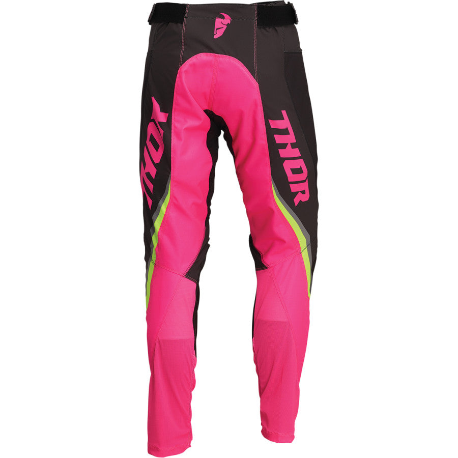 Дамски мотокрос брич THOR WOMEN'S PULSE REV CHARCOAL/FLO PINK