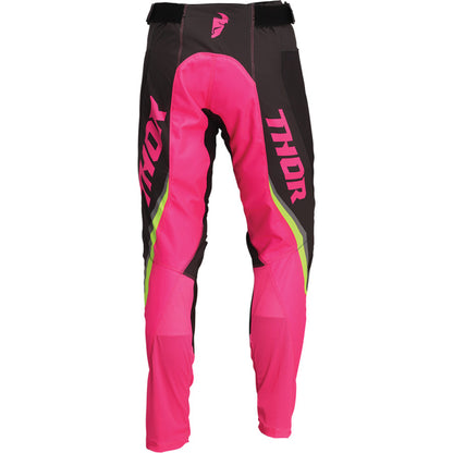 Дамски мотокрос брич THOR WOMEN'S PULSE REV CHARCOAL/FLO PINK