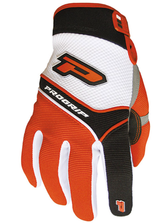 Мотокрос ръкавици PROGRIP 4010 WHITE/ORANGE/GREY