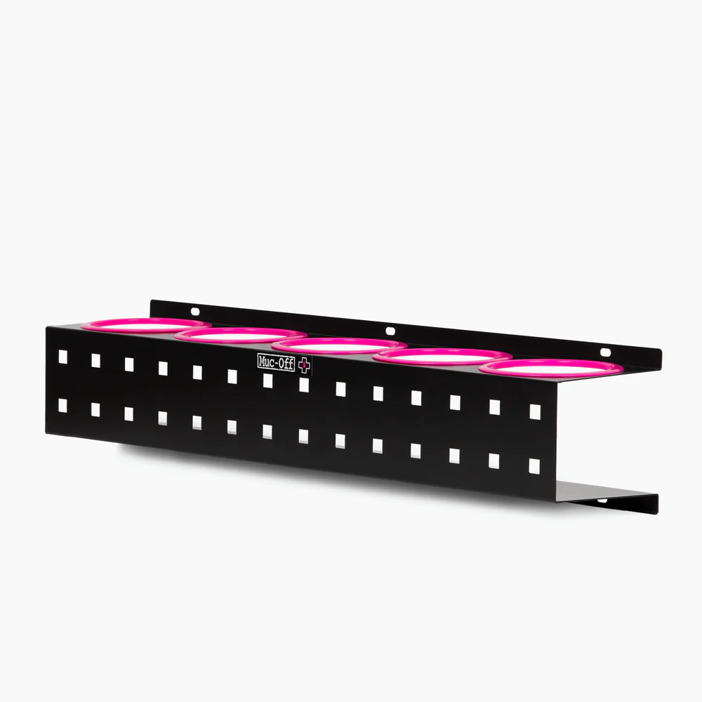 Стойка за съхранение на бутилки и аксесоари MUC-OFF