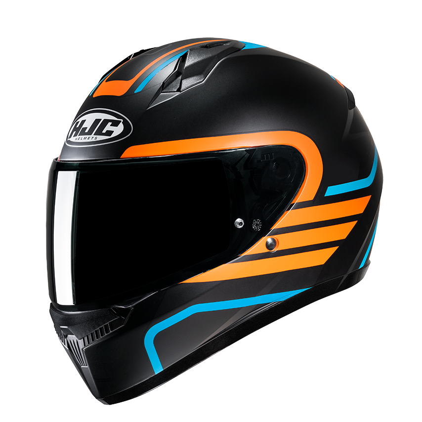 Каска HJC C10 LITO BLACK/ORANGE/BLUE
