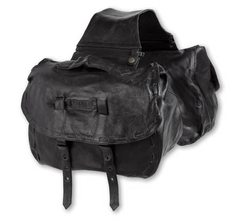 Кожени дисаги за мотор A-PRO CHOPPER BLACK