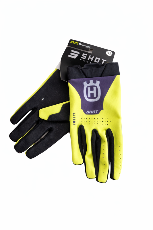 HUSQVARNA мотокрос ръкавици Race Aerolite жълти