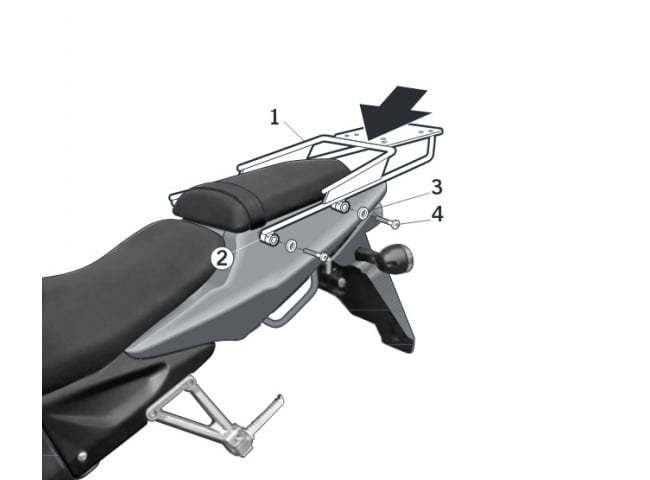 Монтажен комплект за куфари SHAD TOP MASTER DAELIM ROADWIN 125
