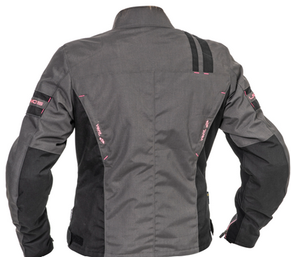Дамско текстилно мото яке Lindstrands Liden Grey/Pink