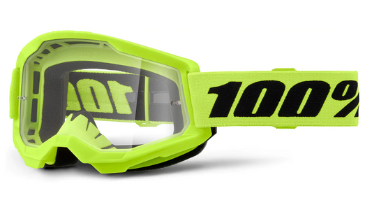 Мотокрос очила 100% STRATA2 NEON YELLOW 24