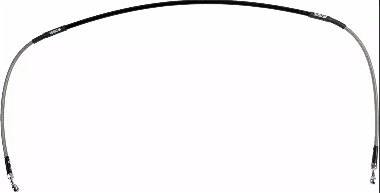 Плетен спирачен тръбопровод от неръждаема стомана MOOSE RACING K01-1-044/P-CL