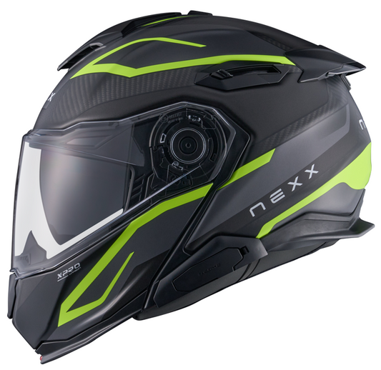 Каска NEXX X.LIFETOUR FLIP UP PRO MILE NEON GRAY