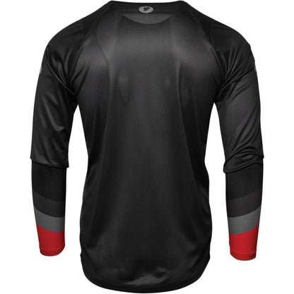 Вело джърси THOR ASSIST LONG SLEEVE BLACK/RED