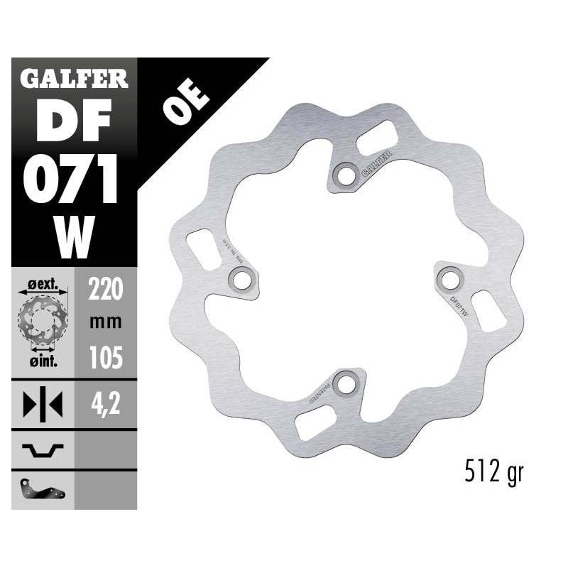 Преден/Заден спирачен диск Galfer WAVE FIXED DISC WAVE FIXED 220x4mm DF071W