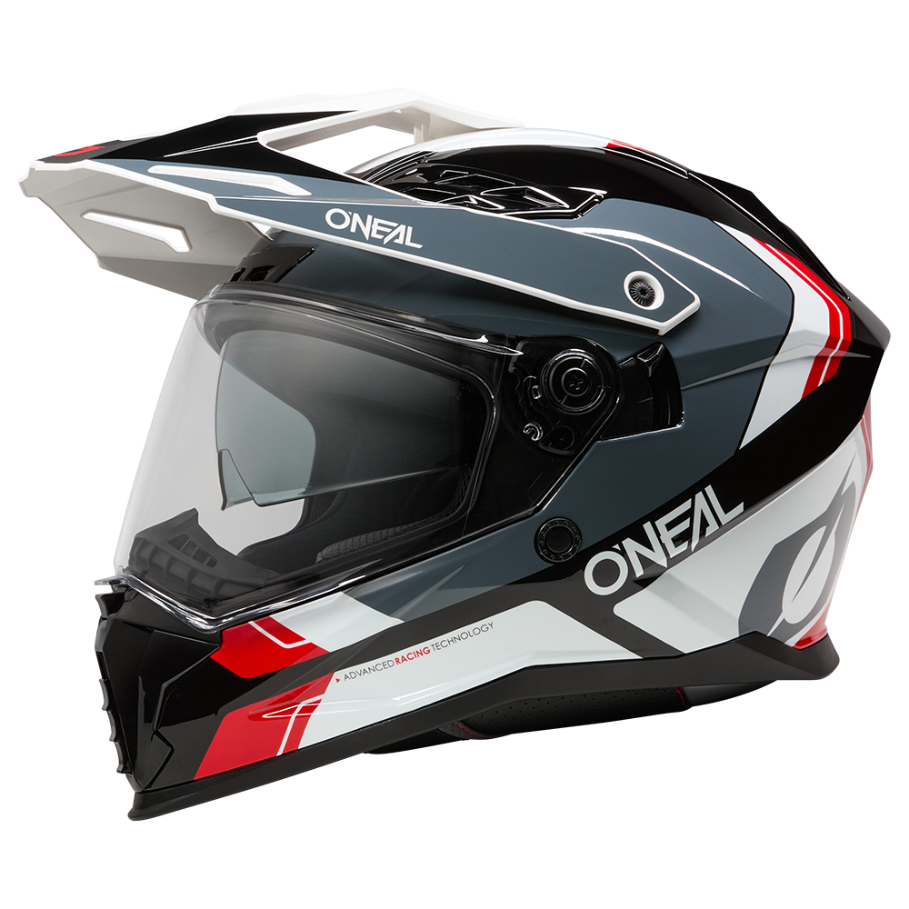 Ендуро каска O'NEAL D-SRS NOMAD BLACK/WHITE/RED V.26
