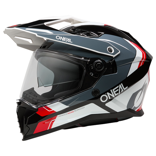 Ендуро каска O'NEAL D-SRS NOMAD BLACK/WHITE/RED V.26