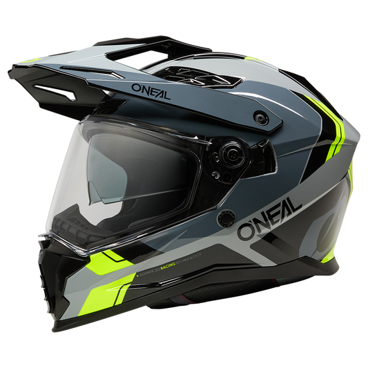 Ендуро каска O'NEAL D-SRS NOMAD BLAC/GRAY/NEON YELLOW V.26