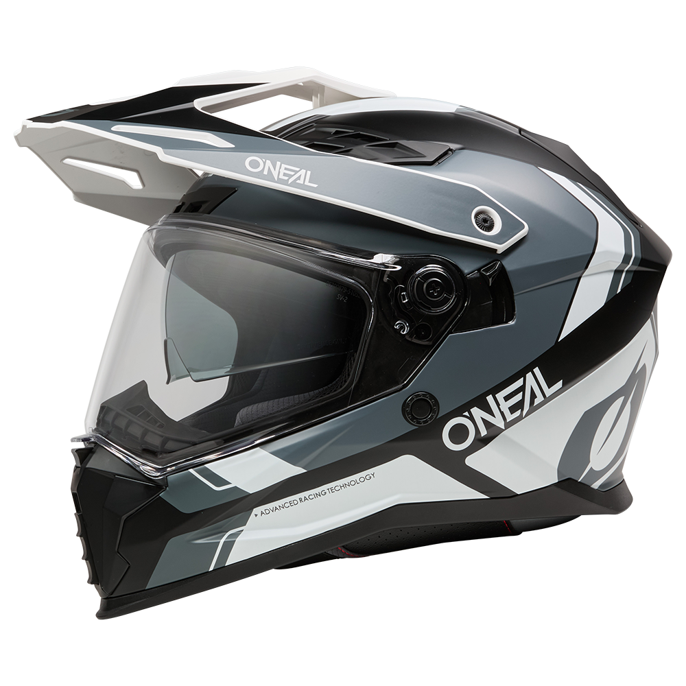 Ендуро каска O'NEAL D-SRS NOMAD BLACK/WHITE/GRAY V.26