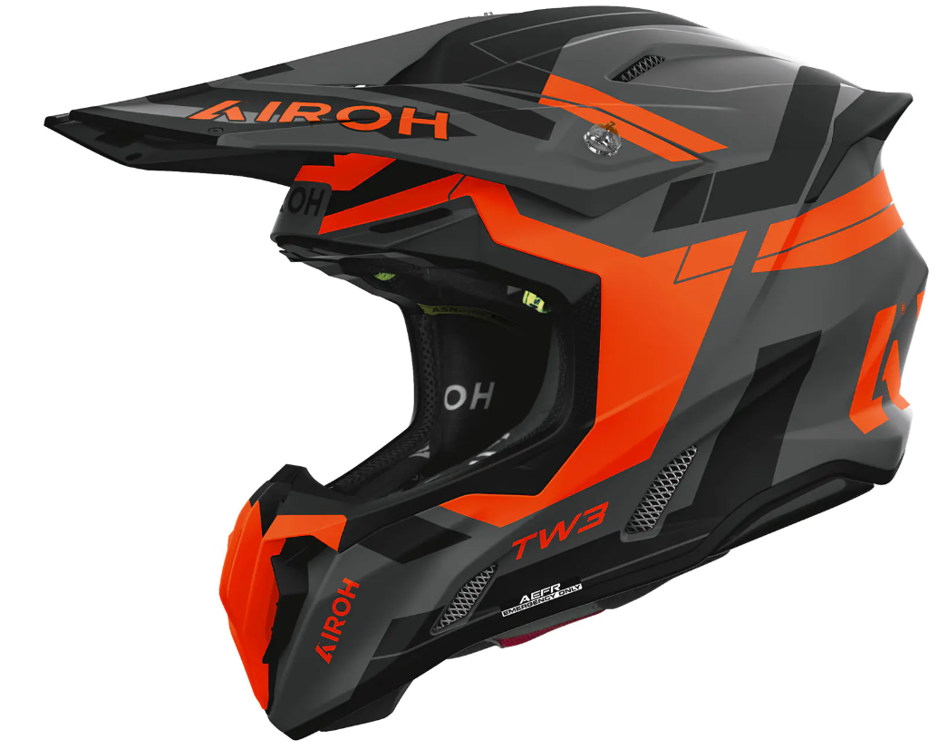 Мотокрос каска AIROH TWIST 3 DYNASTY ORANGE MATT
