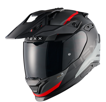 Адвенчър каска NEXX Y.TRAVL QUEST BLACK RED