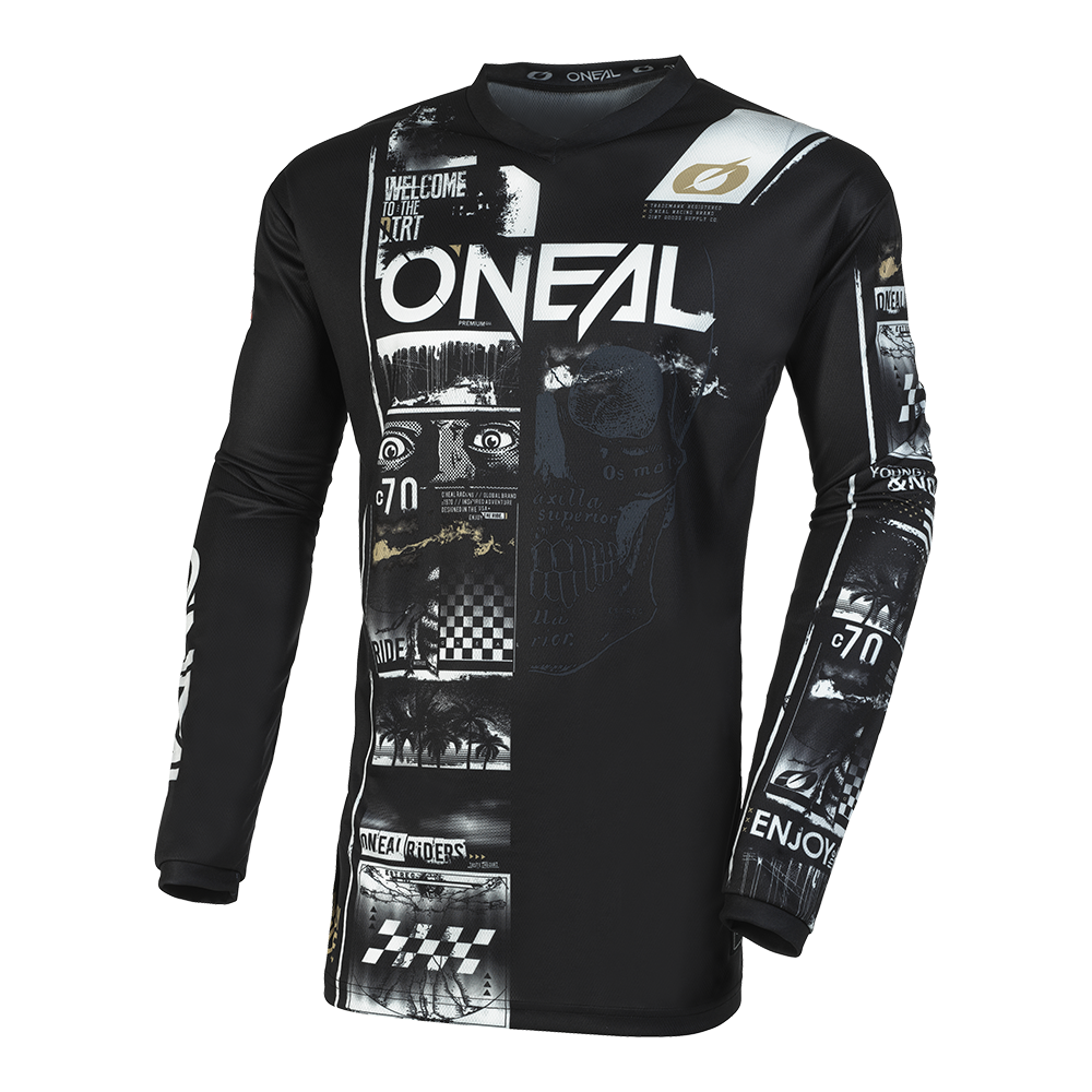 Мотокрос блуза O'NEAL ELEMENT ATTACK V.23 BLACK/WHITE